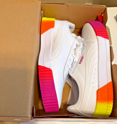 Brand New Puma Carina Neon Fade Junior Big Girls Size 7C