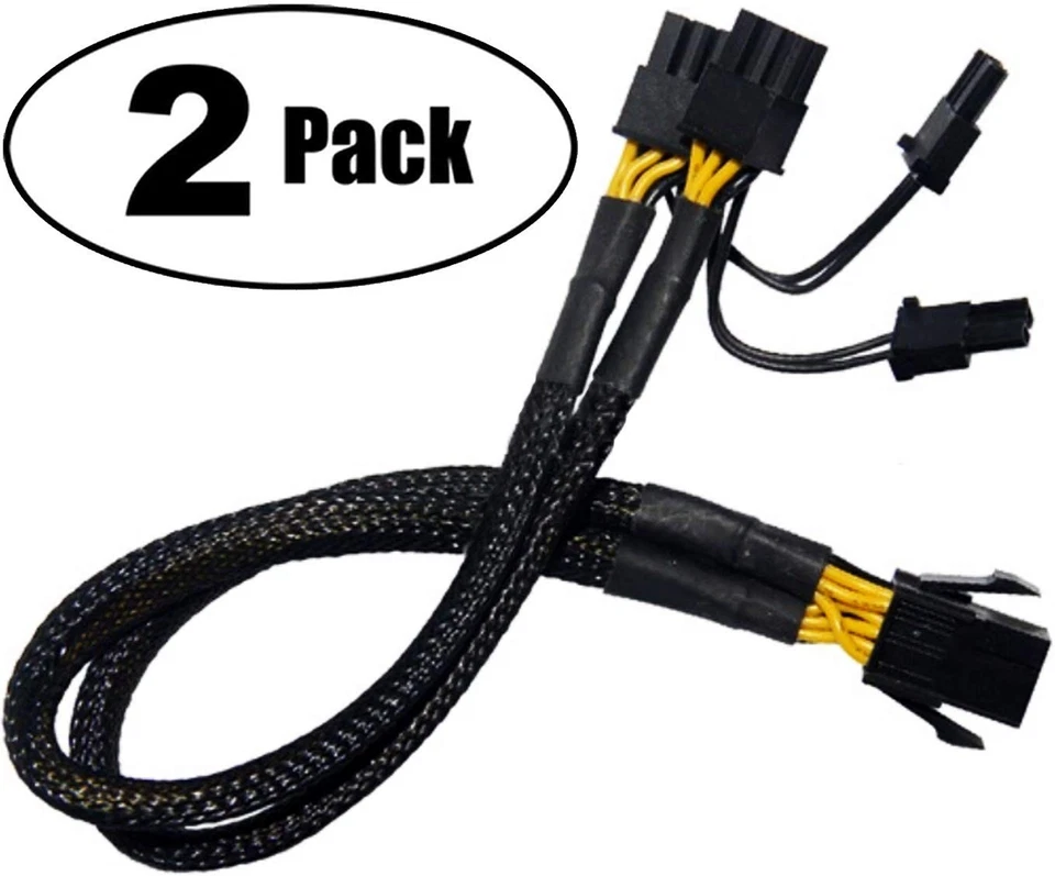 Reliable 6-Pin to Dual 8-Pin GPU Power Adapter - High-Quality Extension Cable - Image 4 of 4