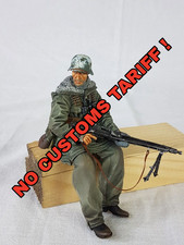 Built and painted 1/16 scale Resin Figure Tank Rider for RC German Tank