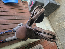 Pessoa Brown Leather Horse Jumping Saddle