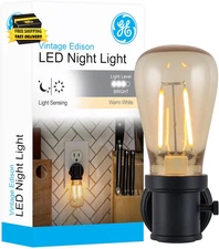 Vinta LED Edison Night Light, Plug-In, Dusk to Dawn Sensor, Farmhouse Decor, Moo