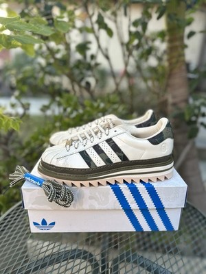 Adidas x CLOT x BAPE Superstar Off White Olive Cargo Men s Sneakers KJ1473
