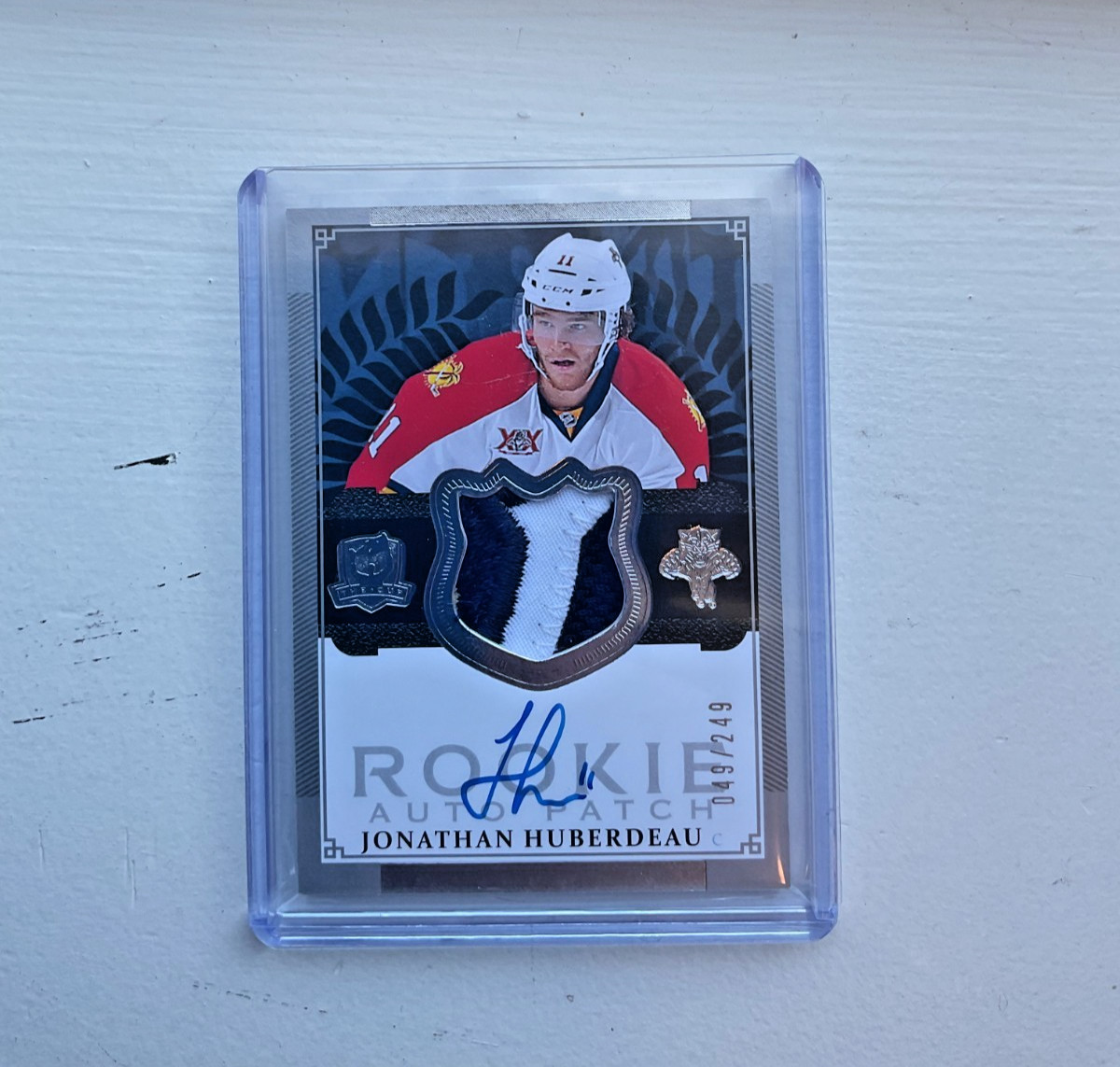 2013-14 Upper Deck The Cup - Rookie Auto Patch Jonathan Huberdeau #184 /249 RPA