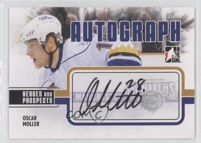 2009-10 ITG Heroes and Prospects Oscar Moller #A-OM Auto 0c2