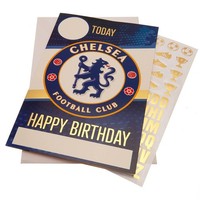 Chelsea Fc Geburtstagskarte Mit Stickern Offizielles Merchandise