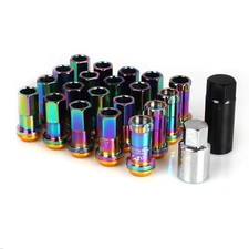 R40 Style Racing Lug Nuts 20PCS Steel Wheel Lock Nuts M12x1.5 M12x1.25 Key