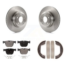 Transit Auto K8F-104538 Brake Disc and Pad Kit Rear for E71 X6 Series BMW E70 X5