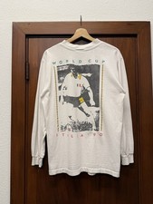 Vintage 1990 Italia World Cup Soccer Long Sleeve T-Shirt Men’s Large