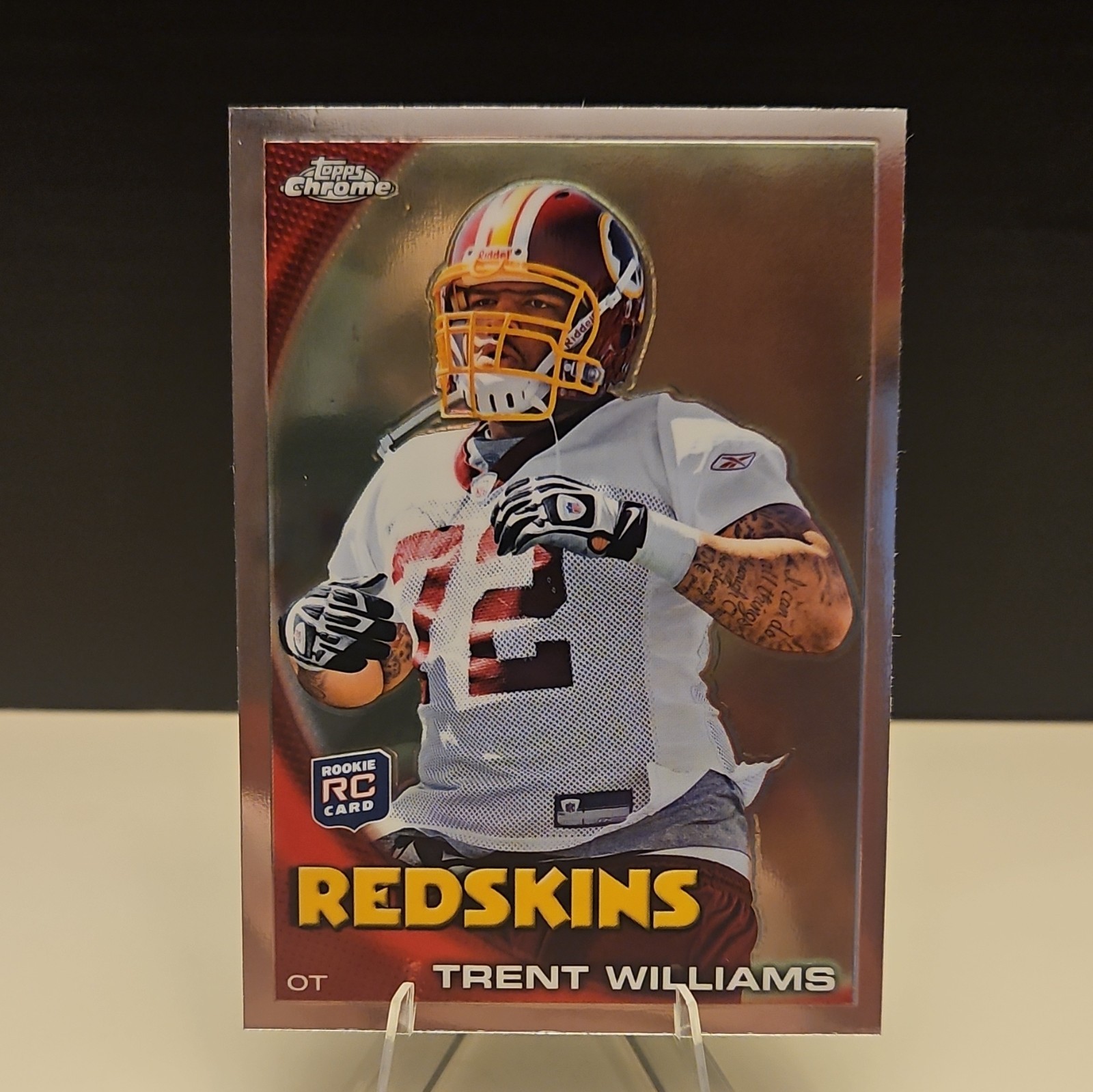 Topps 2010 Chrome Trent Williams #C102 Washington Redskins Rookie NFL Card