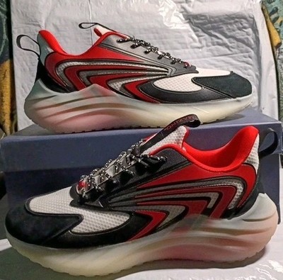 Mazino Krypton Sneakers Black, Red and White Size 11 Brand New
