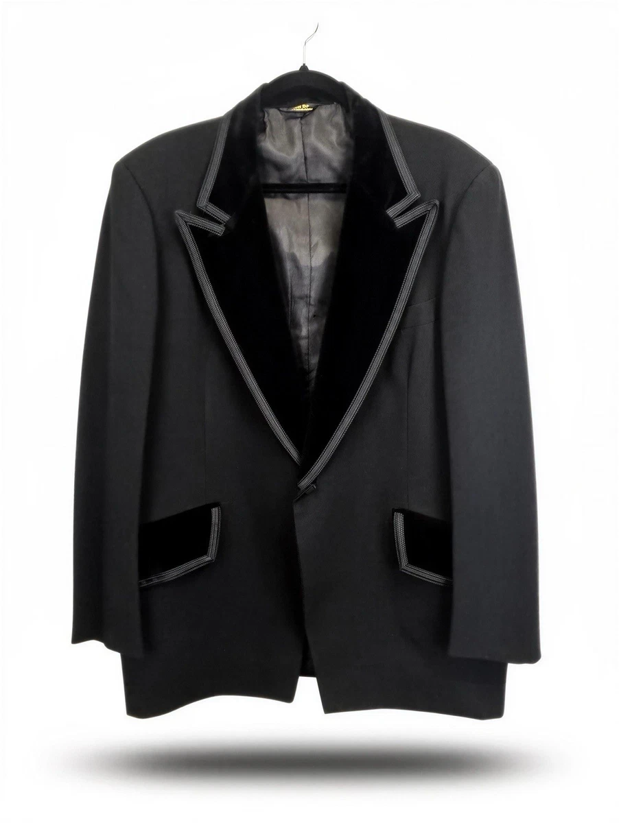 Gilet De Smoking After Six Chevelle – Vert Sauge Rayé – Dos Fullback – Cravate Longue – L