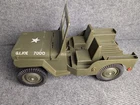 Vintage 1960s GI Joe Moto-Rev Jeep. As-is, missing parts. Good for restoration.