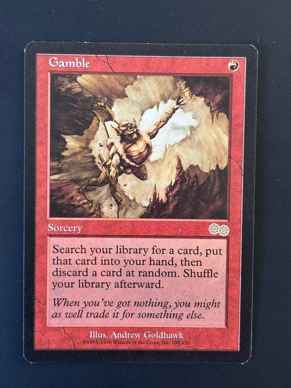 Gamble - Urza's Saga - Magic the Gathering MTG -NM/LP