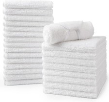 Microfiber Washcloths Towel Pack of 24, 12" X 12" Highly Absorbent and Soft Face