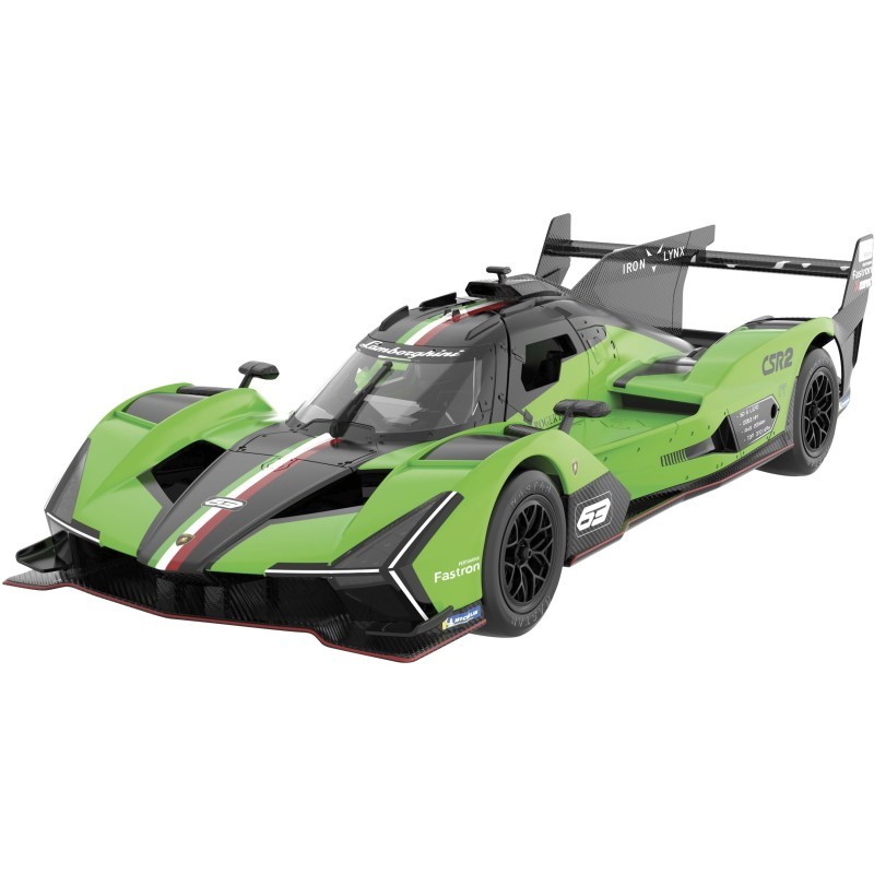 Lamborghini SC63 RC Mondo Motors : voiture télécommandée de course à l'échelle 1:14 en noir mat