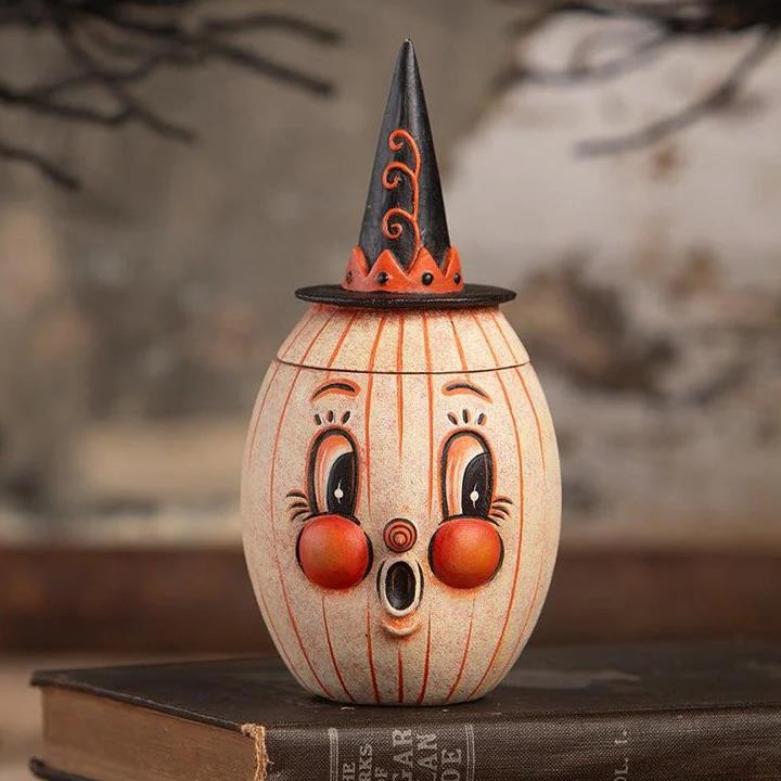 交渉中⚠️#764Ｂ②TINYボタン　Halloween / SOLBET　２袋 Bethany Lowe by Artist Johanna Parker Halloween Gourdy White-O