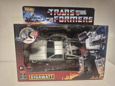 Transformers Gigawatt Delorean     Back to the Future Collaborative Figure-New