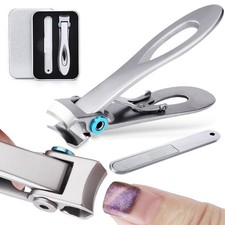 Heavy Duty Toenail Clippers Thick Nails Wide Jaw Stainless Steel for Men Seniors