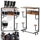 Motorcycle Helmet Holder Wall Mount Helmet Rack Stand Display Storage Organizer