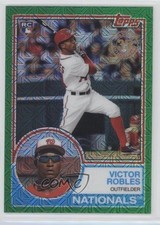 2018 Topps Silver Pack 1983 Design Chrome Series 1 Green 44/99 Victor Robles x0y