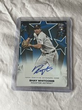 2025 Topps Series One Shay Whitcomb Auto Blue  /150 Houston Astros