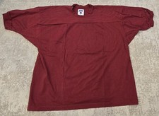 vintage 90's Russell Pro Cotton 2XL XXL Maroon Jersey Shirt USA Made K1