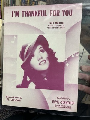 K 1939 Lucky Strike Hit Parade Radio Program Sheet Music Lynn Martin  Photo