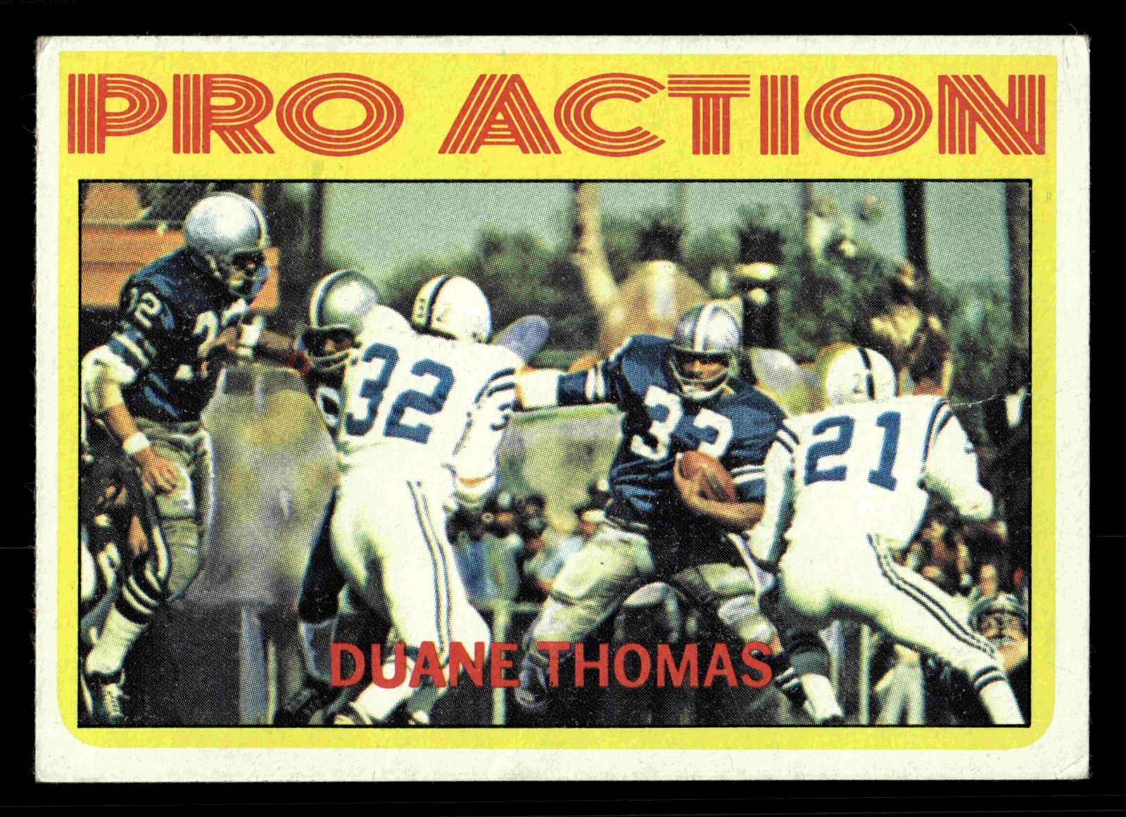 1972 Topps #253 Duane Thomas - Dallas Cowboys (Low Grade)