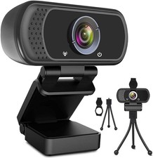 Camara Web Para PC Laptop Computadora 1080P Full HD USB Con Microfono Streaming