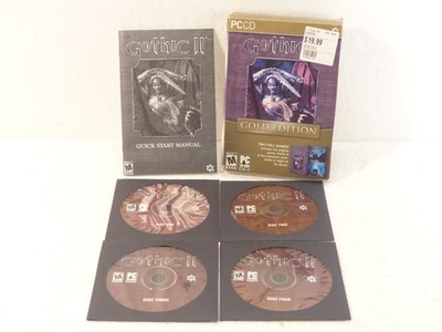 Gothic II [2] - Gold Edition (PC, 2005) CD-ROM w/ Night of the Raven Expanson