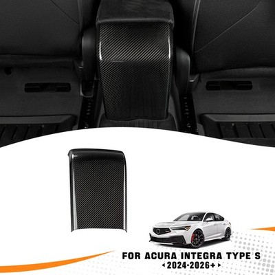 1pcs Real Carbon Fiber Rear Kick Protection Trim For Acura Integra Type S DE5