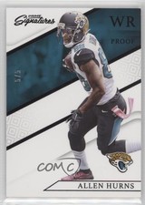 2016 Panini Prime Signatures Prime Proof Black 5/5 Allen Hurns #112 fm0