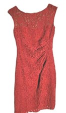 Vtg Y2k Ralph Lauren  Fitted Dress Preppy Lace Romantic Whimsy Old Money Office 