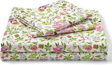 Floral Bed Sheets - Ultra Soft King Size Sheets Set - Brushed