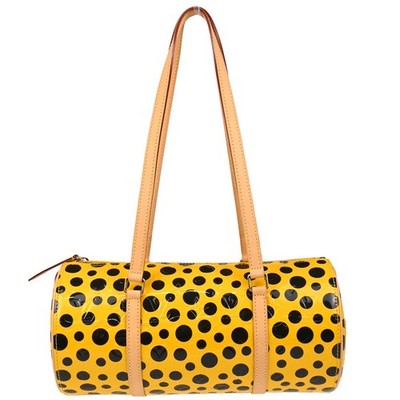 Louis Vuitton Yellow Vernis Dot Infinity Papillon Handbag M91424 TJ1132 186371