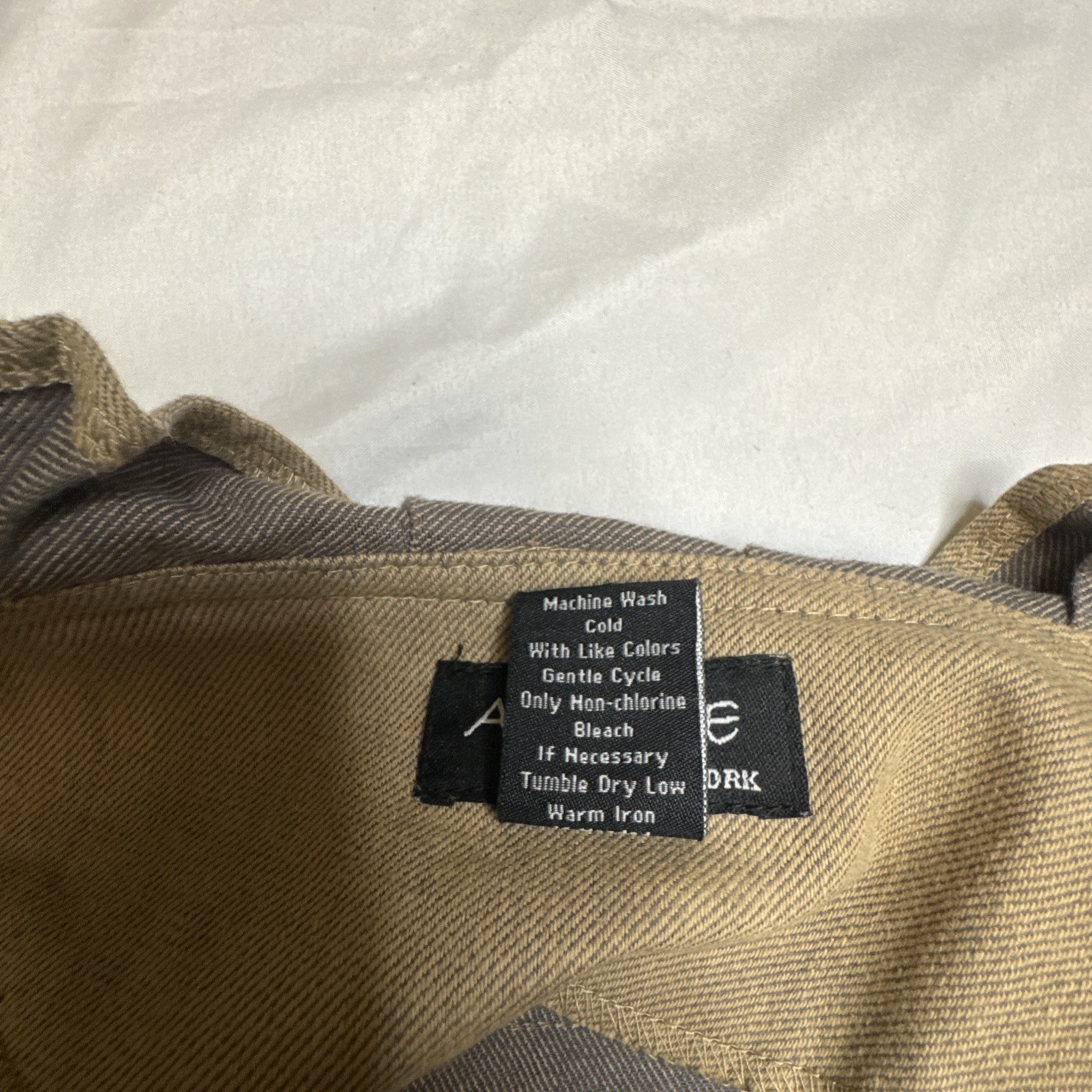 Attyre New York Womens Khaki Tan Ruffle Utility Jacket Belted Size S VT964 image 5