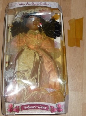 Genuine Fine Bisque Porcelain Collectors Choice 16'' Doll Pink Dress DMG SEE PICS