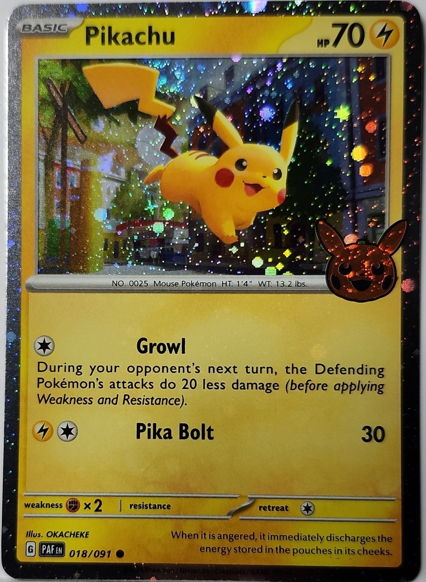 ✨️ Pikachu Fart Swirl 🌀 Cosmo Holo HEAVILY BLEEDED Error