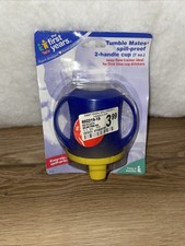 Vintage The First Years Tumble Mates Spill Proof 2 Handle Cup 7oz NOS NEW