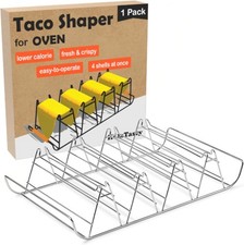 Taco Shell Mold for Oven - No Frying No Waste No Mess, Perfect for Corn Tortilla