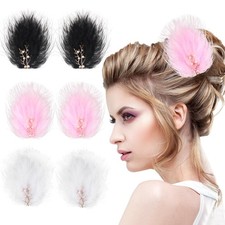 6PCS Feather Hair Clips, Non-Slip Hair Barrettes Accessory for 1920s Costume,...