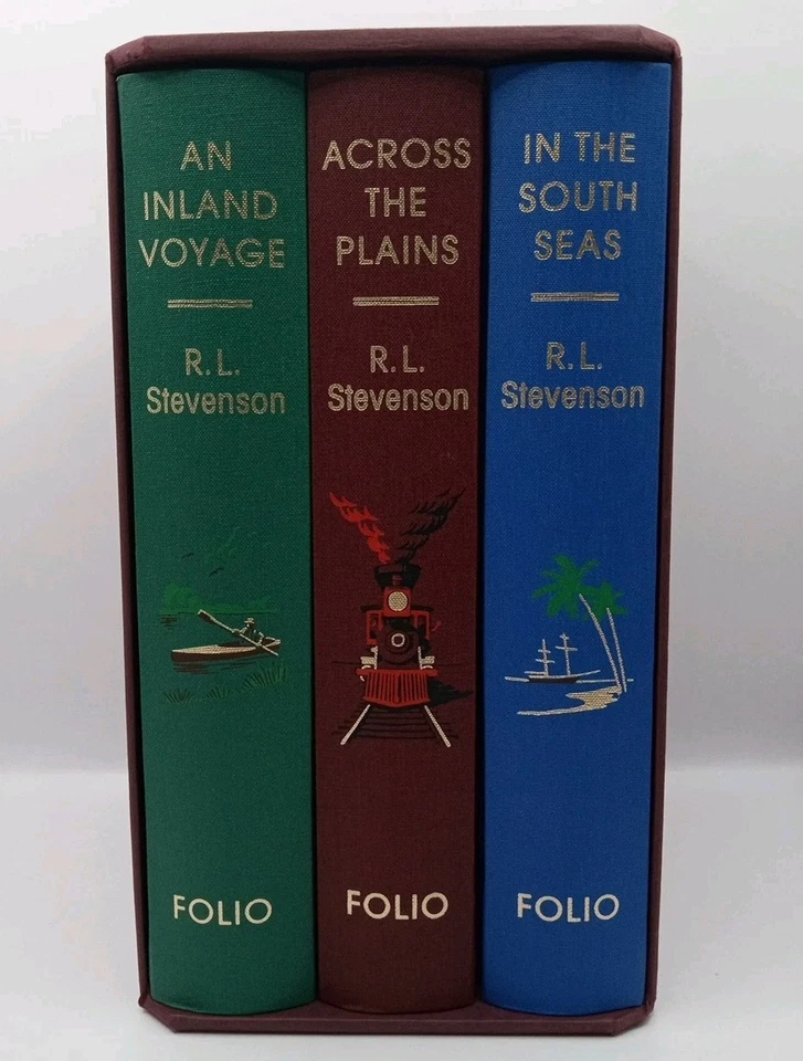 Folio Society - Travels with Robert Louis Stevenson 3 Book Set Limited Edition - Image 3 of 4