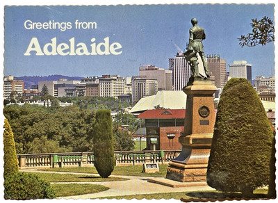 Adelaide South Australia MONTEFIORE HILL Postcard Col William Light Memorial G7