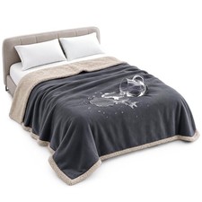 Waterproof Blanket for Bed, Reversible Leakproof Throw