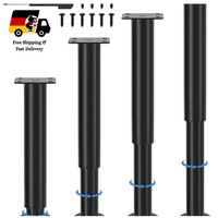 Vetin Verstellbare MöBelfüßE 25-43Cm Metall Schwarz Hochwertig