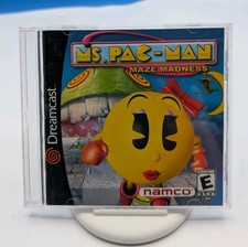 Ms. Pac-Man: Maze Madness Sega Dreamcast Game Disc & Manual Only Tested