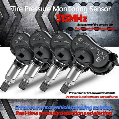 4x Tire Pressure Sensor For Honda Odyssey Civic 42753-SNA-A830 & 42753-TR3-A81