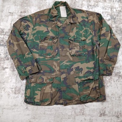 Vintage 70s ERDL RDF Transitional Camou Jacket Mens Medium Regular