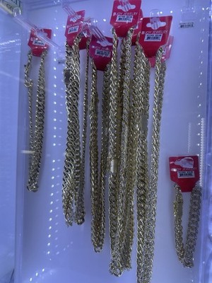 Joy Jewelry Gold Tone Fashion Curb Link Chain Necklace No Stone Assorted Styles