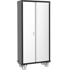 Heavy Duty Metal Tool Cabinet Rolling Storage with Lock Wheel Adjustable Shelves